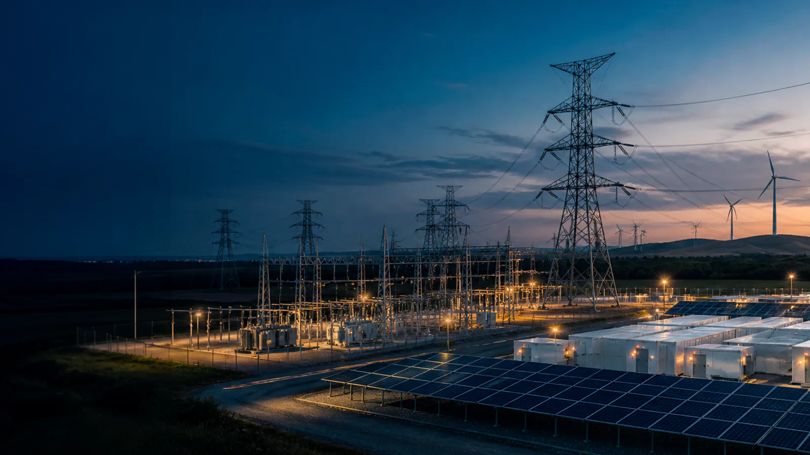 Umspannwerk und Netzinfrastruktur
